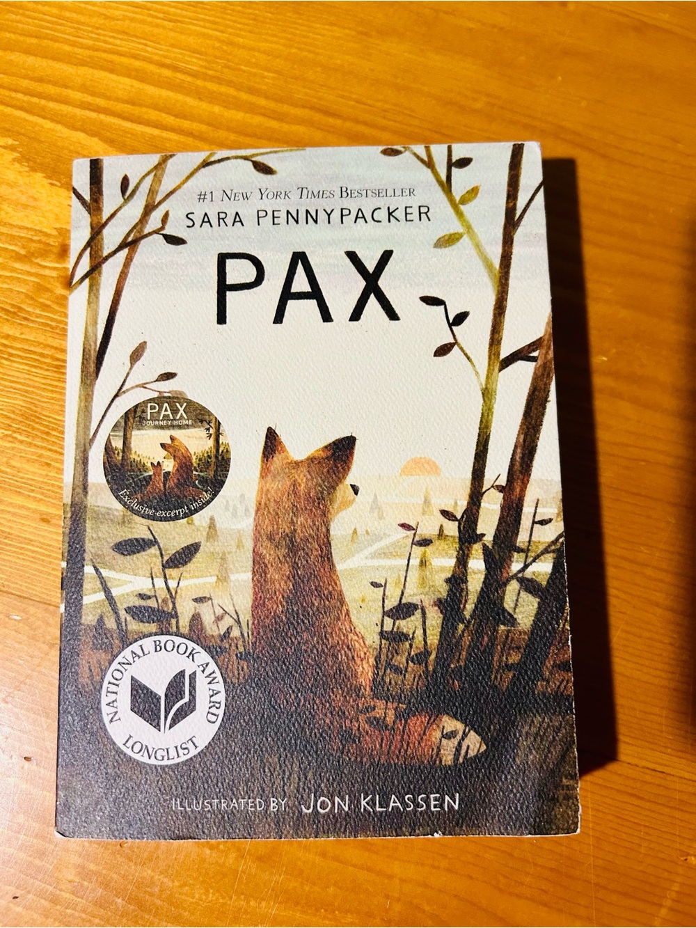 PAX by Sara Pennypacker and illustrated by Jon Klassen